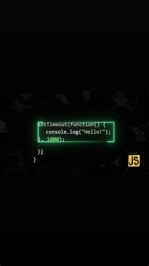 Anonymous Function in JavaScript | setTimeout Explained in 60 Seconds
