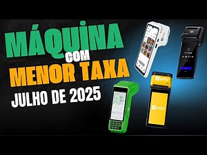 MAQUININHA de CARTÃO com MENOR TAXA em JULHO de 2025 - Veja as MELHORES!