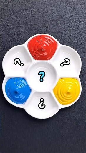 Mix 3 Primary Color Red, Yellow and Cyan #colormixing #moonart #satisfying