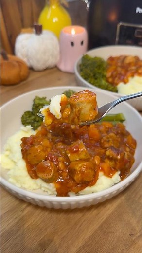Slowcooker sausage & bean casserole 🥘