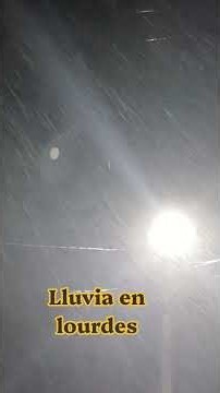 Fuerte lluvia en lourdes.