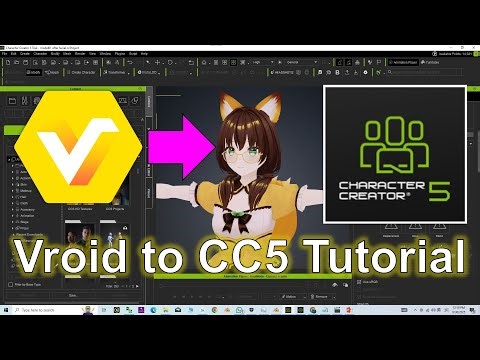 Vroid to CC5 & IC8 | Character Creator 5 Tutorial | iClone 3D Animation Tutorial #cc5