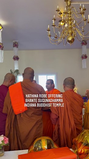 Bhante Sugunadhamma received the Kathina Robe. Benefits of Offering Kathina Robe for Kathina Day. These are the five benefits which a Monk gains for making up a Kathina robe after the rains retreat: Once the Robe is made up: (1) A Bhikkhu does not need to seek permission (From the chief monk or community of monks he lives with) before visiting a house in order to receive alms (or do anything). (2) It is not necessary to take all three robes when going anywhere (including) to a house to ask for s
