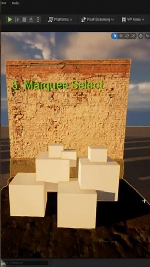 Control+Alt+Drag to Marquee select in the viewport #unreal #ue5