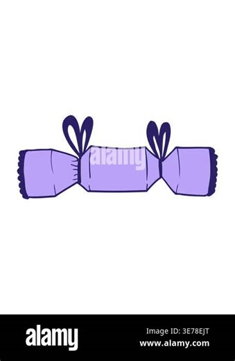 shivering motion animation of cartoon doodle christmas cracker Stock Video Footage - Alamy