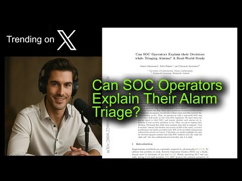 Can SOC Operators Explain Their Alarm Triage?