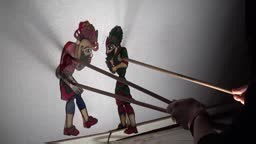 The centuries-old traditional Turkish shadow plays known as "Karagoz...