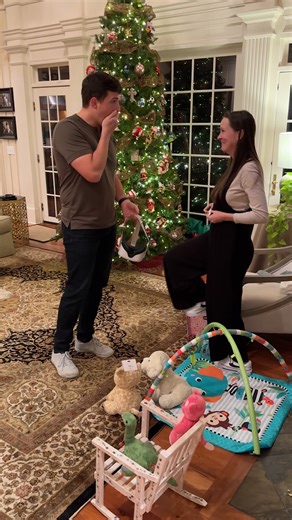 3.6M views · 50K reactions | The pregnancy reveal that's breaking the internet!  Jules tells her husband that they are expecting in the most unique and creative way. Save this future moms! #fblifestyle #pregnancy This original video was created by Jules and Katie. | Crafts Hacks and Laughs | Facebook