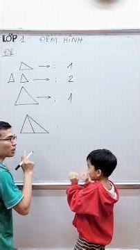 First grade math - Counting triangles - Review to help your child understand thoroughly #educatio...