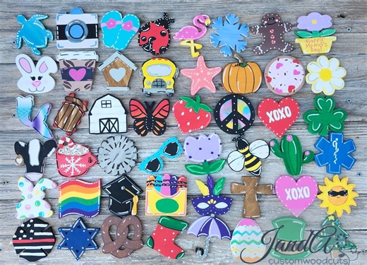 Interchangeable Door Hanger Attachments, Year Round Changeable Pieces, Interchangeable Home Attachments - Etsy