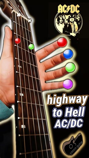 Highway To Hell - AC/DC ( Easy Guitar Tutorial)