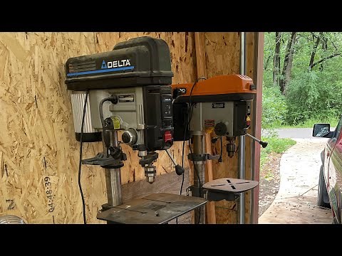 Delta 18-900L and Ridgid DP15501 Drill Presses Sunday Tool Adventure.