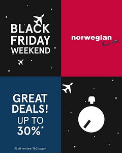 110 reactions · 12 shares | Our Black Friday Weekend Sale is on.  Save up to 30%* on flights  | Norwegian | Facebook