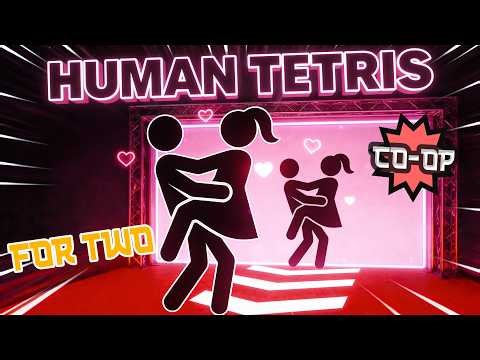 DUO HUMAN TETRIS | Immersive Interactive Fitness Game | FULL