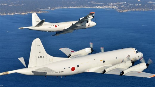 日本海上自卫队P-3C巡逻机发射“鱼叉”导弹_哔哩哔哩_bilibili