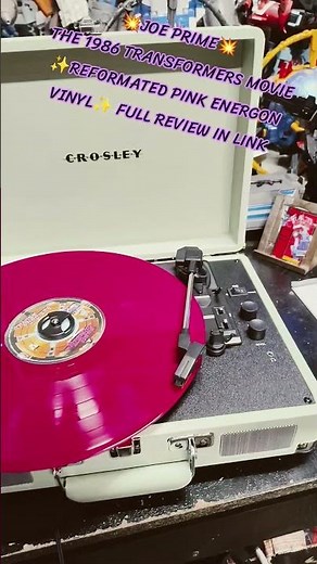 TRANSFORMERS the 1986 MOVIE REFORMATTED SOUNDTRACK CROSLEY RECORD PLAYER REVIEW