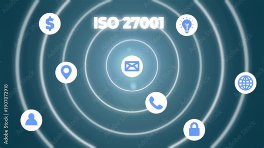 Writing note showing Iso 27001. Business concept for specification for an information security analysisagement system