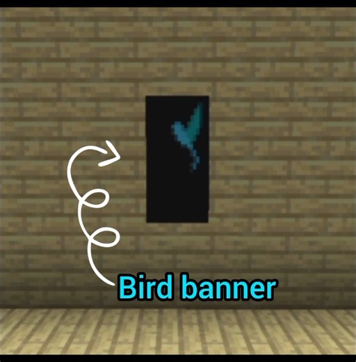 how to make a bird banner #minecraft #shorts