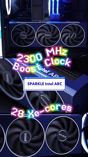 make your PC SPARKLE with the SPARKLE Intel Arc A750 TITAN GPU! A truly stunning and powerful GPU to consider for your next upgrade! Get it now on Newegg! #intel #sparklegpu #newegg #pcbuilding