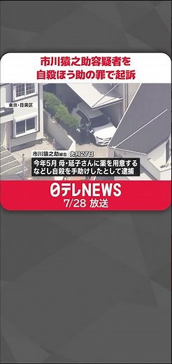 【速報】市川猿之助容疑者…自殺ほう助の罪で起訴 東京地検 #shorts