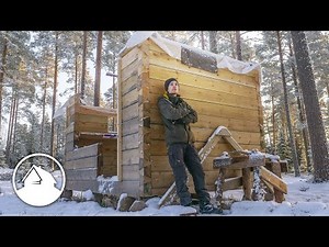 Project log cabin | Dovetail cabin build in winter with simple tools