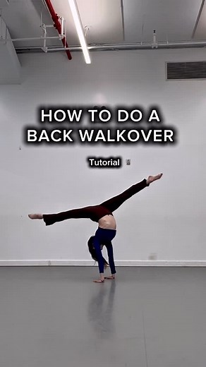 Flex with Olha • Flexibility Coach | Back Walkover Tutorial🖤 Save & Try it later! Let me know if you nailed it😉 Tips & Tricks on how to back walkover 🤸‍♀️ 👉🏻 1:1 Stretching... | Instagram