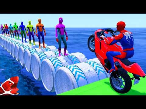 الرجل العنكبوت انقاذ باتمان Spider-Man Rescue batman vs iron man vs venom funny Game GTA 5 superhero