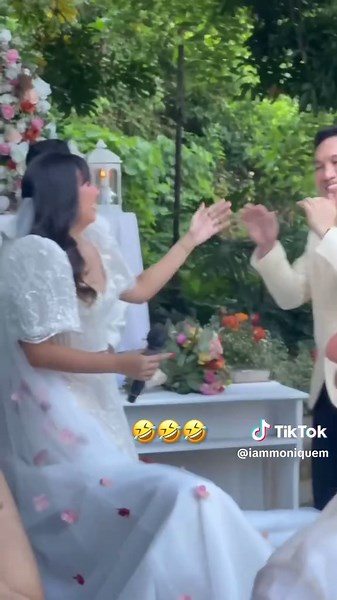 in my rapper bride era 🤙 #fyp #weddingvows #2025bride #marilag
