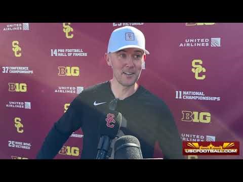 USC HC Lincoln Riley on changes to spring practices, Pro Day
