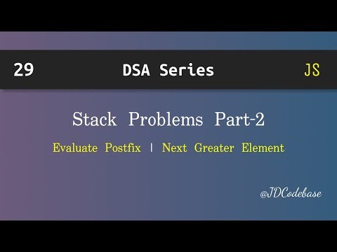 Stack Problems Part-2 in JavaScript | DSA Explained with Example | JDCodebase