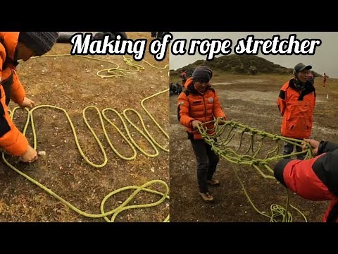 how to make a rope stretcher | emergency rope stretcher | improvised rope stretcher