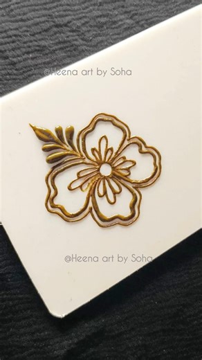 Easy way to draw floral Mehendi Element #ytshorts #beginnermethod #art #tricks #mehndi #tutorial