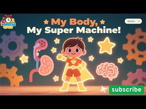 Learn About Body Parts | My Super Machine! | Fun Body Parts Song for Kids | Kidz 5 Minutes Class
