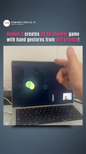 Startups | Tech | AI on Instagram: "🚀 Gemini 3 Flash is unreal One prompt. A full 3D AR shooting game. With hand-gesture recognition. That’s not a demo — that’s a shift. Gemini 3 Flash can: Recognize real-time hand gestures (aim + trigger) Spawn and manage live enemies automatically Add aim assist, VFX, SFX, and UI logic Turn natural language into playable interactive code What used to take: 👉 Game engines 👉 Computer vision pipelines 👉 Weeks of iteration Now happens in minutes. This isn’t ju