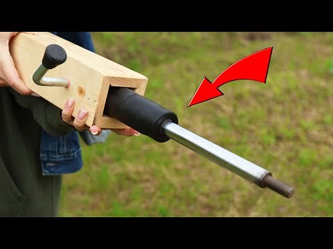 A unique device made from a car shock absorber!