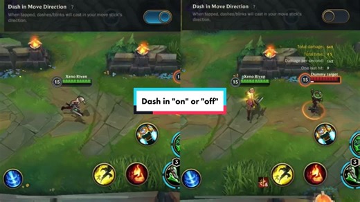 Understanding Dash in Move Direction on and off with Riven