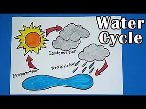How to draw Water Cycle of a School Project