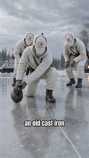 How did soldiers use curling to defuse mines on ice? #shorts