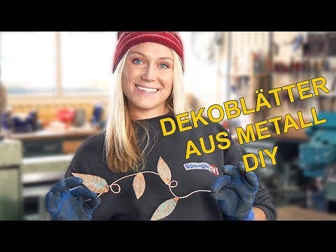 Decorative leaves... easily made from metal DIY