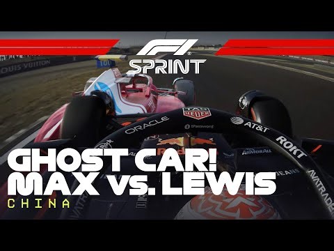 Lewis Hamilton and Max Verstappen's Ghost Car Lap Comparison | 2025 Chinese Grand Prix