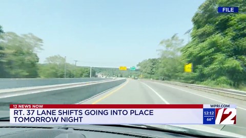 Route 37 lane shifts going into place Friday night