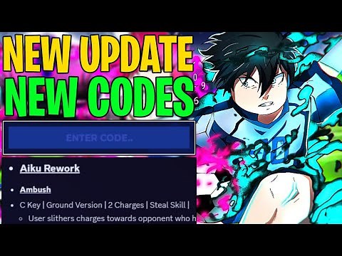 BLUE LOCK RIVALS UPDATE + NEW CODES IN BLUE LOCK RIVALS ROBLOX! (AIKU REWORK)