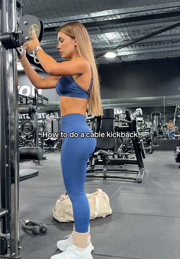 How to Perform a Cable Kickback for Glute Strength
