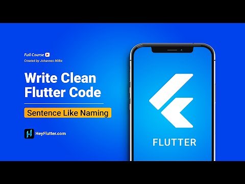 Write Clean Flutter Code - Sentence Like Naming