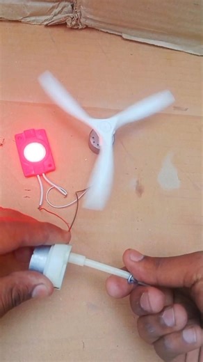new fan and LED late light DC motor power #experiment