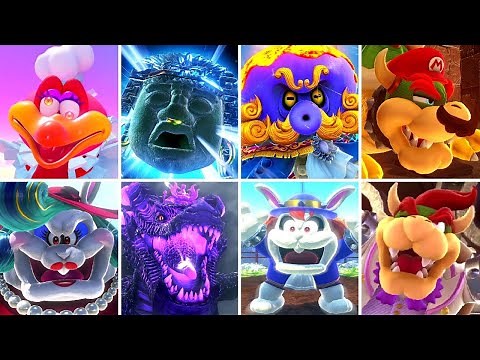 Super Mario Odyssey - All Bosses