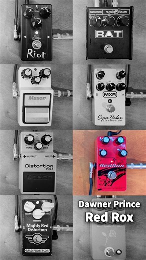 Distortion Pedal Shootout / Riot VS DS-1 VS RAT2 VS SD9 VS Super Badass VS Red Rox VS The Violet