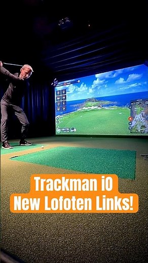 Trackman Golf Simulator - Lofoten Links using Trackman iO Golf Lanch Monitor #golf #golfsimulator