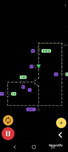 BJT Driver circuit (light an LED)