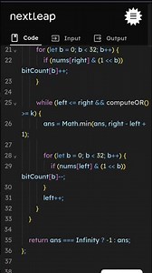 Bitwise OR Subarray Problem Explained | Minimum Special Subarray Length | JS Coding Tutorial